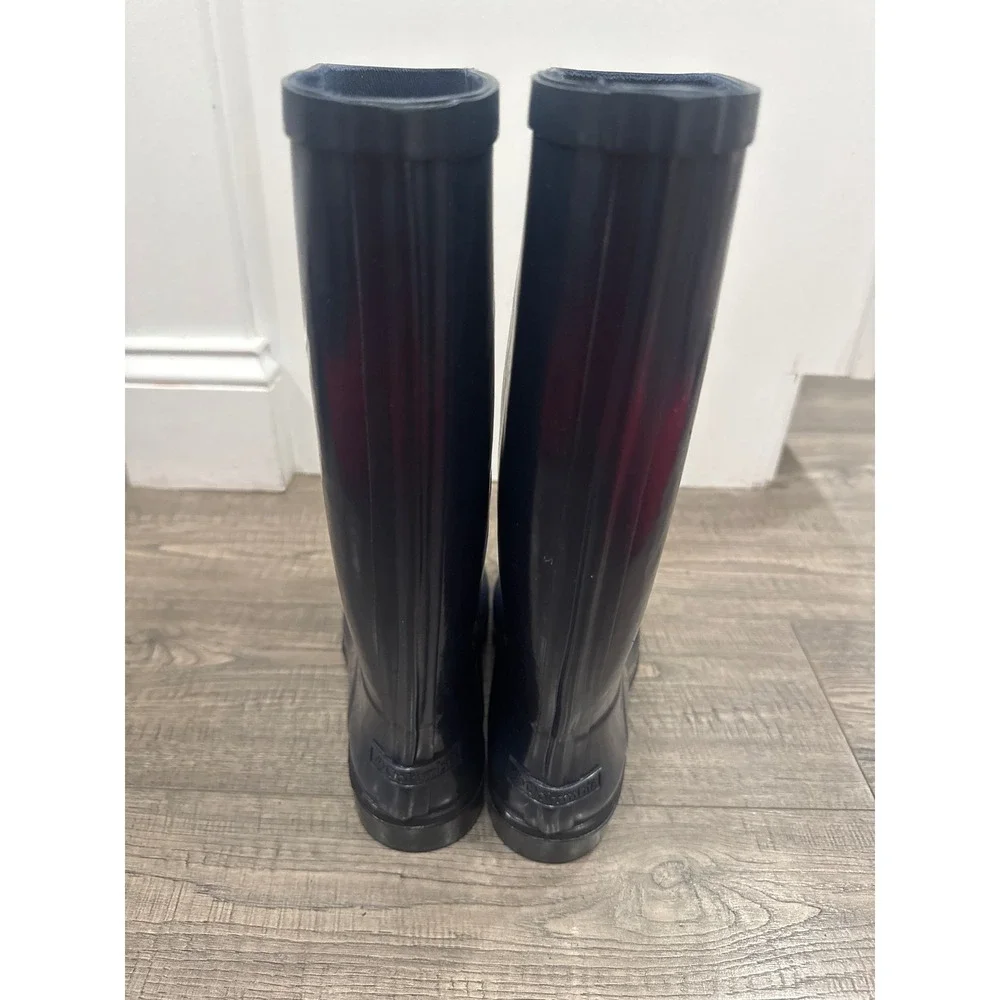 Columbia Womens Navy Blue Rubber Rain Boots YL1093-464 Size 7